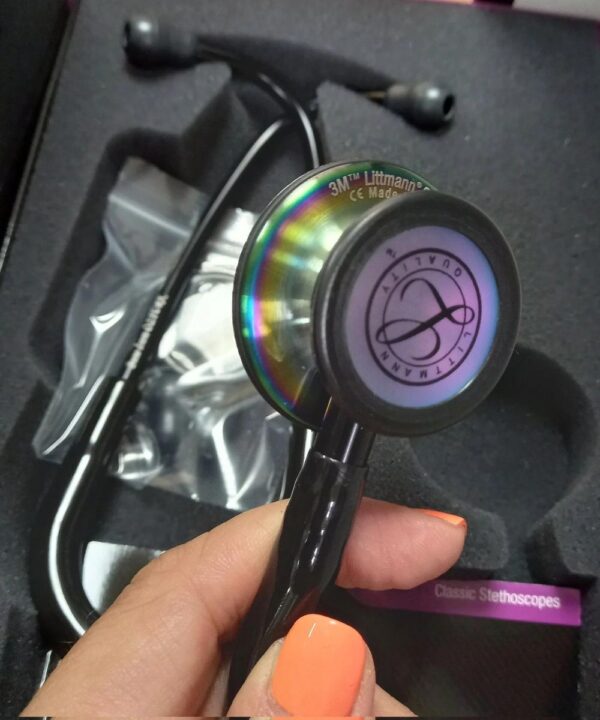 Littmann Classic III Steth Special Black with Rainbow Finish (5870) - Image 2