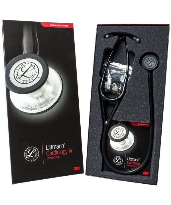 3M Littmann Cardiology IV Diagnostic Stethoscope Special Black Edition (6163)