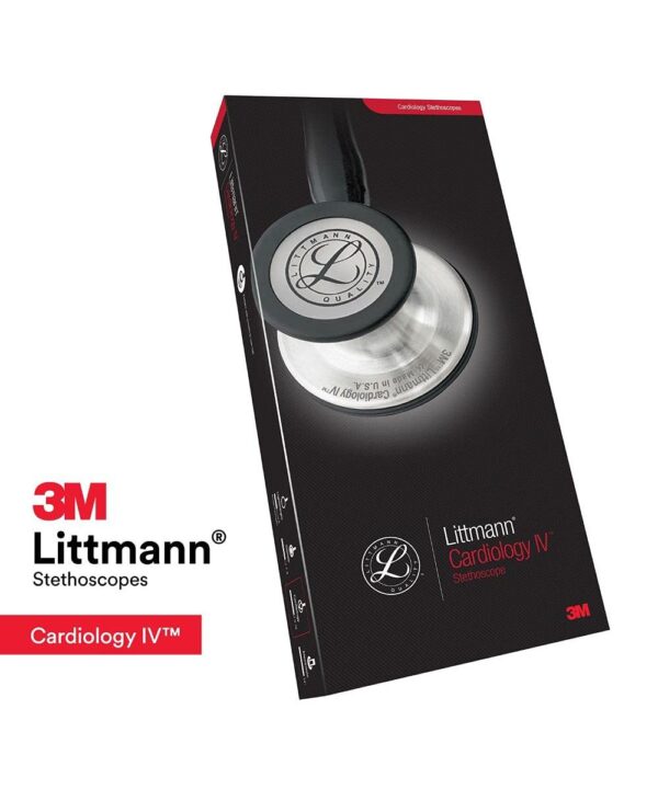 3M Littmann Cardiology IV Diagnostic Stethoscope Special Black Edition (6163) - Image 2