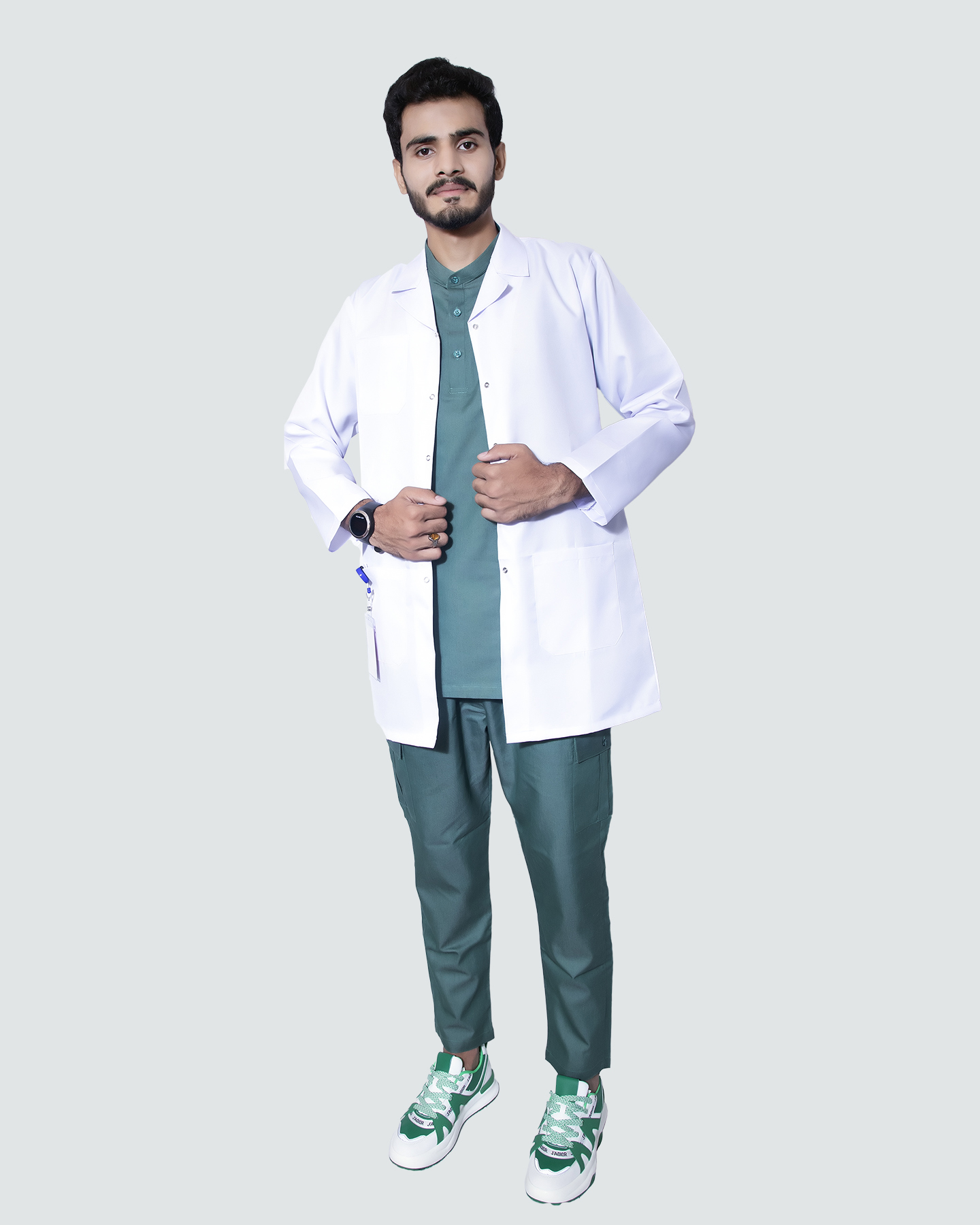 white coat