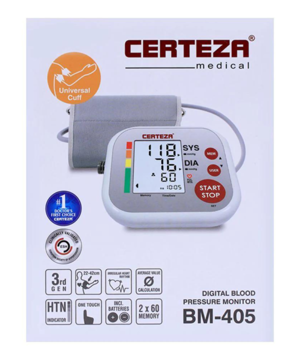 Certeza Digital Blood Pressure Monitor BM-405