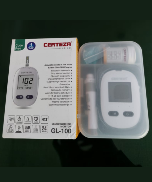 Certeza Blood Glucose Monitor - GL 100 - Image 2