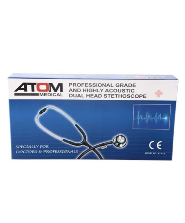 Atom Professional Dual Head Monitoring Stethoscope - Image 3