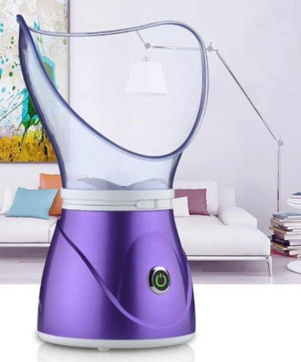 purpler facial steam inhaler for temporary relief from cough and congestion