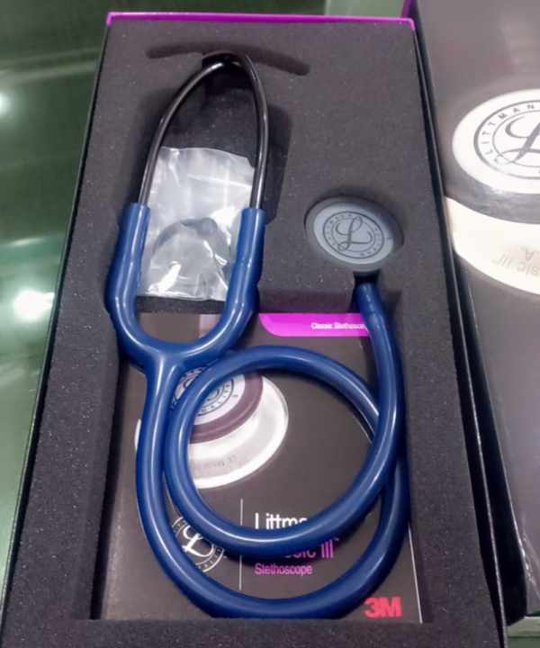 Littmann Stethoscope Classic 3 - Blue Tube - Black Finish Chestpiece