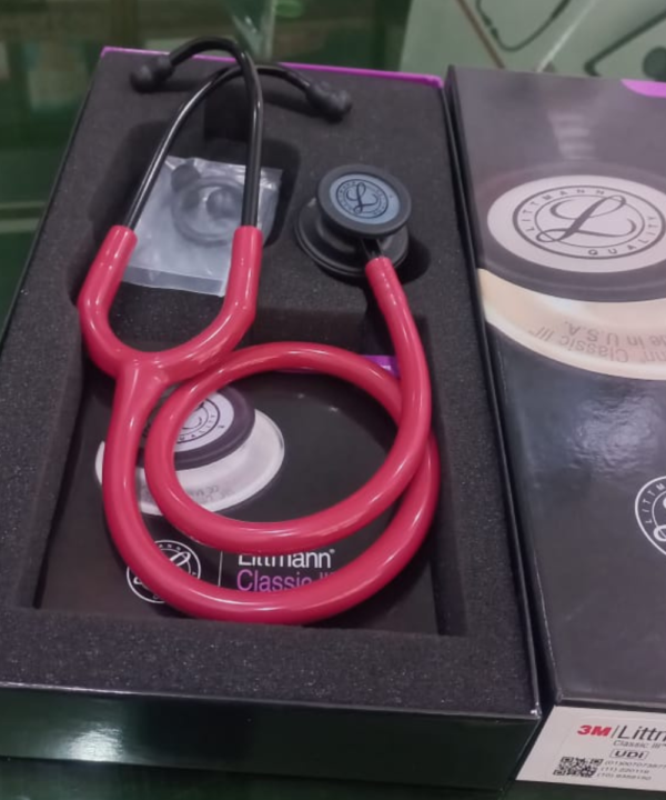 Littmann Stethoscope Classic 3 - Pink Tube - Black Finish Chestpiece