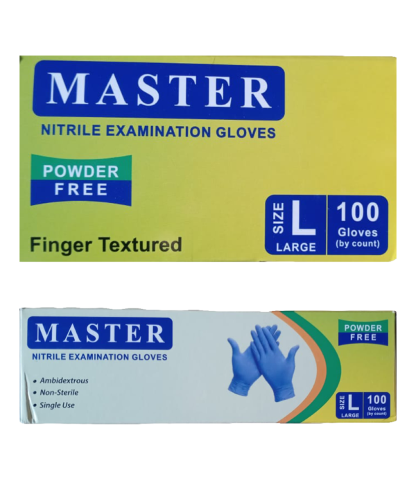 Master Nitrile Examination Gloves - Powder Free - Image 2