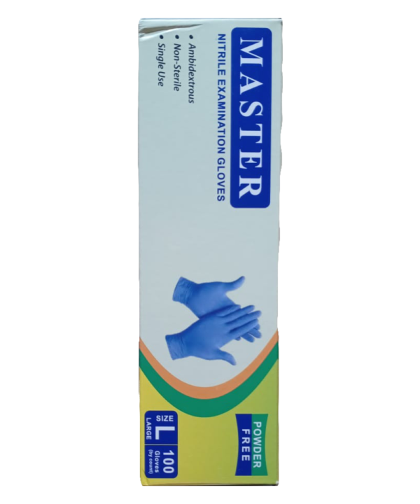 Master Nitrile Examination Gloves - Powder Free - Image 4