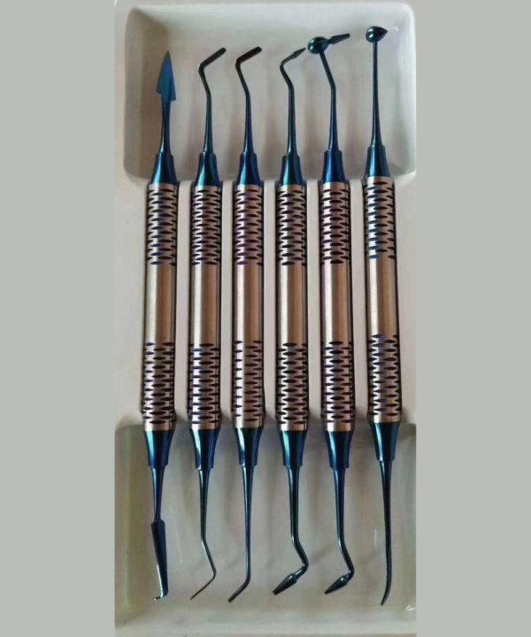 Dental Composite Filling Instruments Kit with Plasma Coating