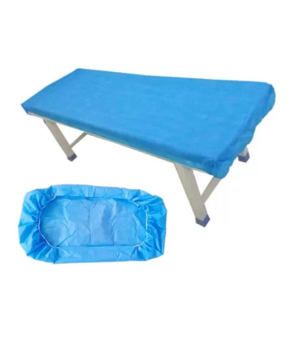 Non woven blue elastic couch cover for hospital