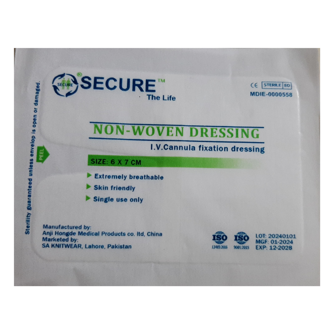 Non-woven I.V. Cannula Fixation Dressing