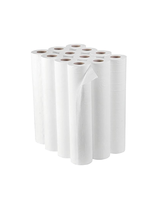 White examination couch roll for hospital couch