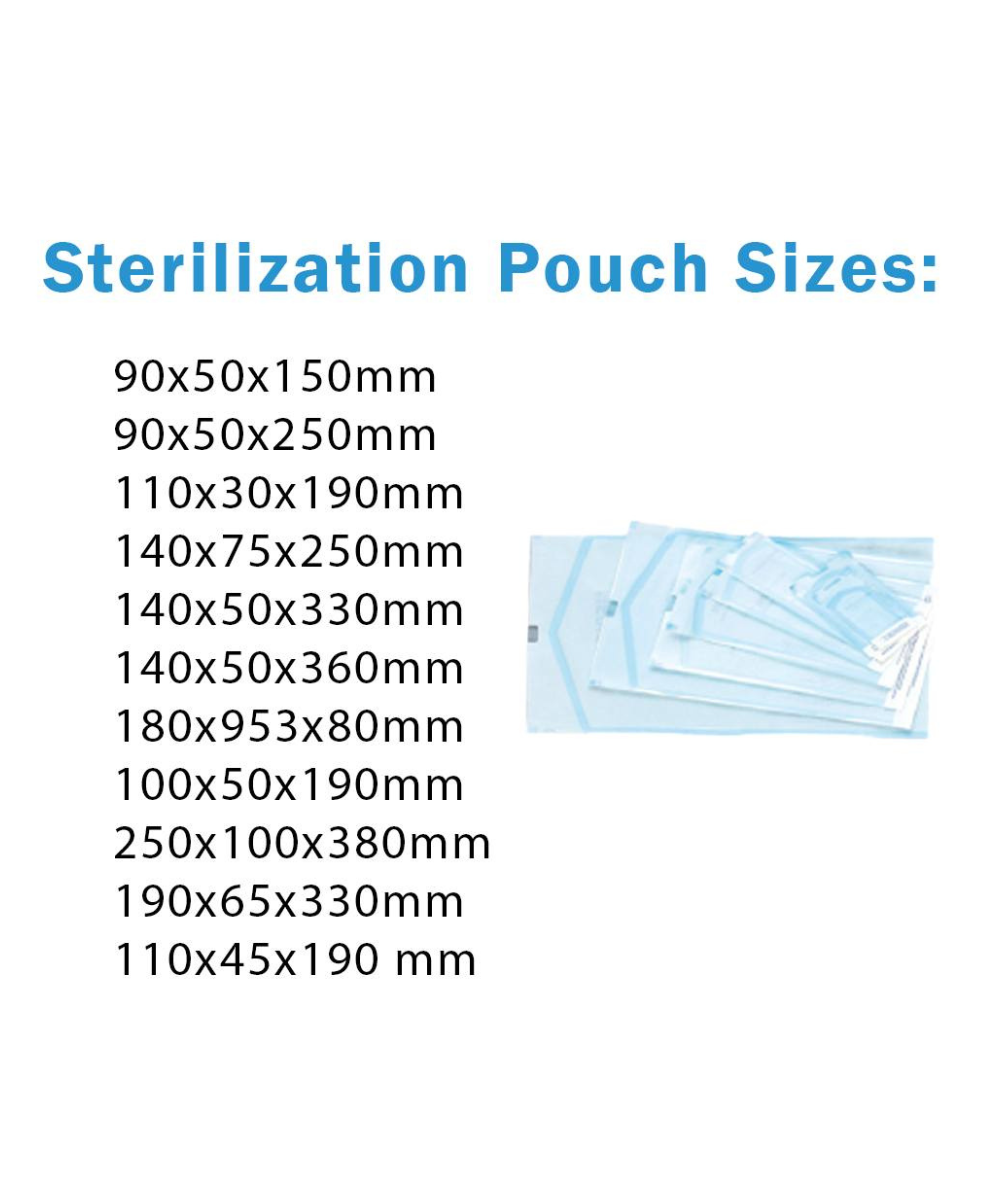 Sterilization Pouches Sizes