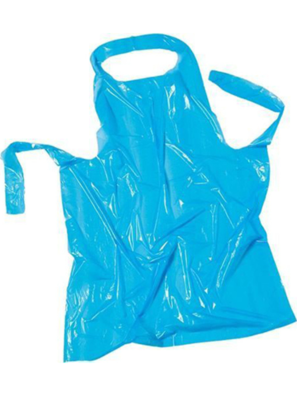 Blue Disposable Plastic Aprons