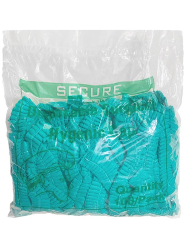 Green Disposable Surgical Bouffant Caps